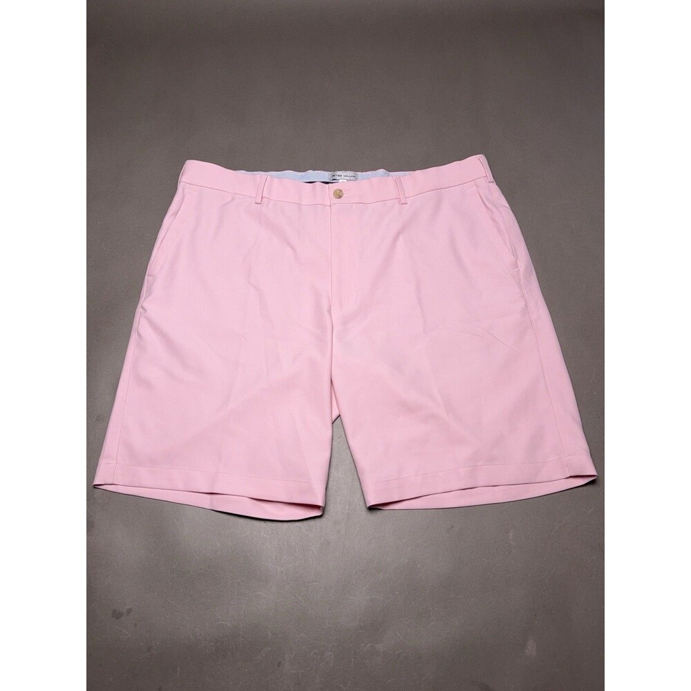 Peter Millar shorts mens Size 38 Pink Crown Crafted Salem Performance chino golf
